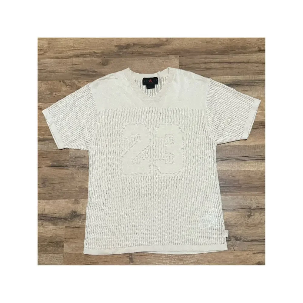 Air Jordan Knit 23 Cream Beige Sail Knit Loose Fit HQ0766-203 Jersey